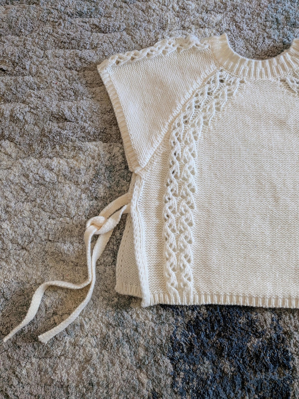 Cream Knit Tie-Side Tunic Top - Brand - Picture 5 of 5